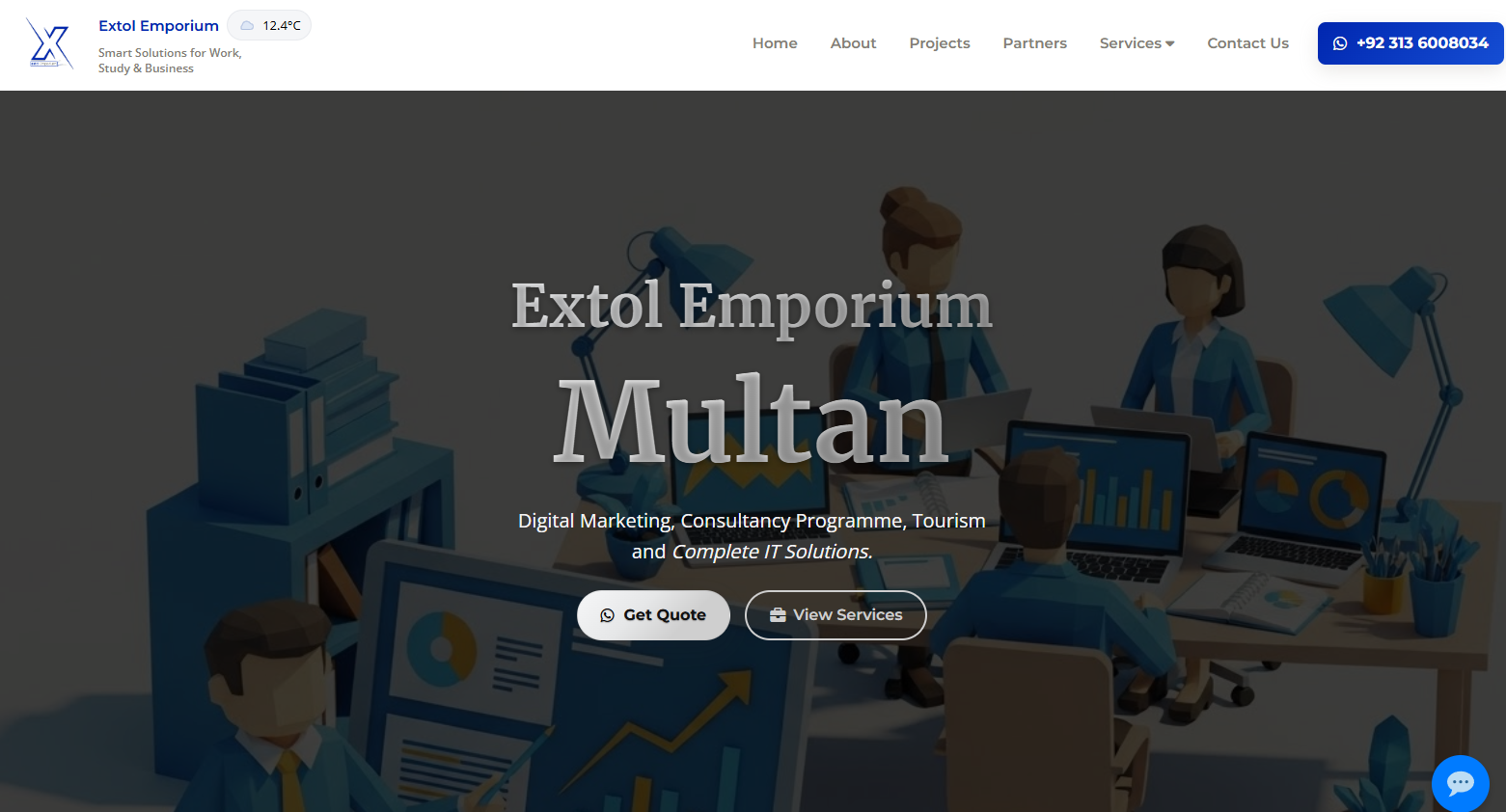 Extol Emporium website preview